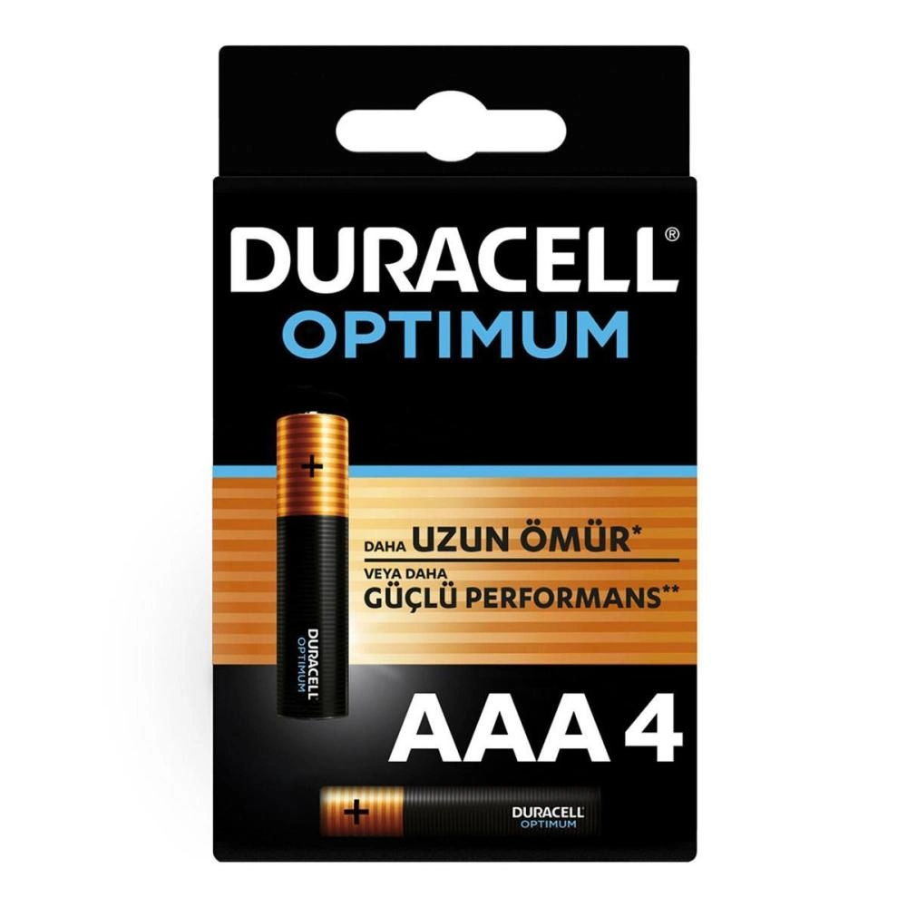 Duracell Optimum Alkalin Aaa İnce Kalem Pil 4 Lü Paket