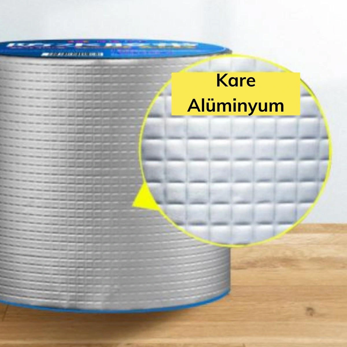 Folyo Kauçuk Bant Yapışkanlı Su Geçirmez Çatı Boru Tamir Bandı (2Metre X 10 Cm)