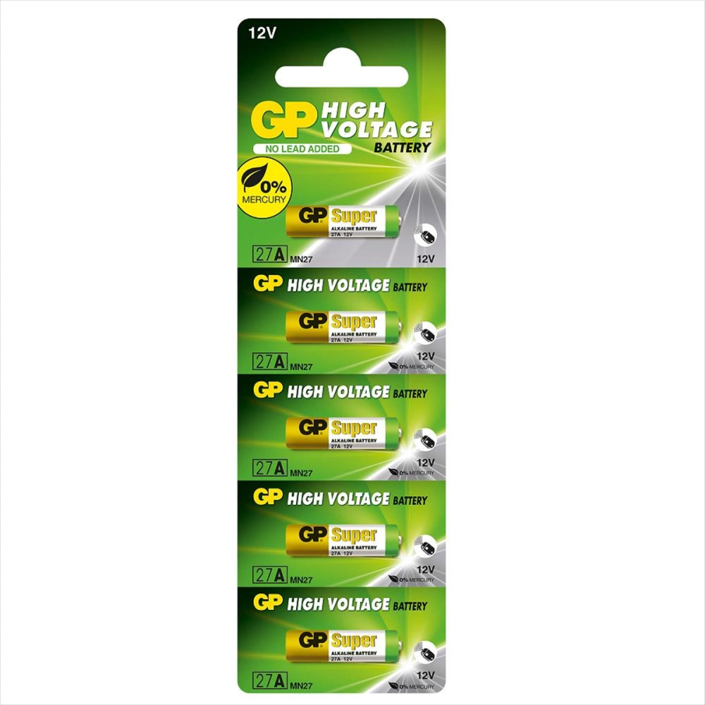 Gp 27A 12V Alkalin Pil 5 Li Paket