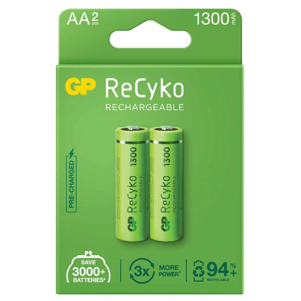 Gp Recyko 1300Mah Aa Şarj Edilebilir Kalem Pil 2 Li Paket
