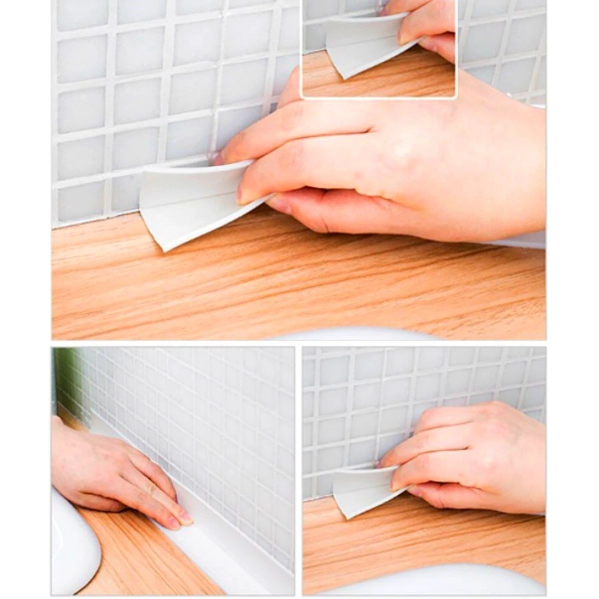Gri Su Sızdırmaz Bant Lavabo Küvet Kenar Bandı (3.2M)
