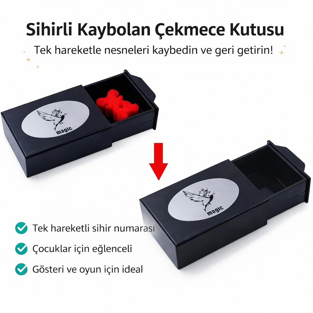Herşeyi Kaybeden Sihirli Kutu Sihirli Çekmece 3X10X7 Cm