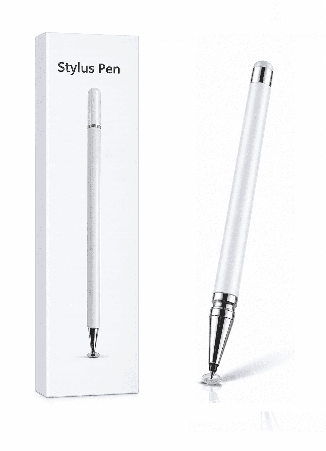 Huawei P 30 Lite Uyumlu Dokunmatik Stylus Kalem Disk Uçlu Hassas Beyaz Tablet Telefon Çizim Kalemi