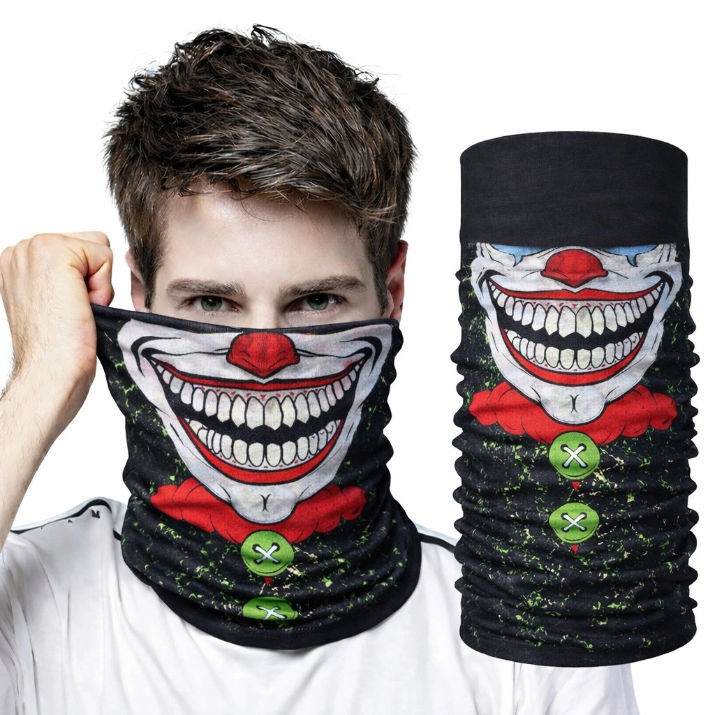 Joker Yüz Baskılı Baf Bandana - Çok Amaçlı Boyunluk Bandana 2 No