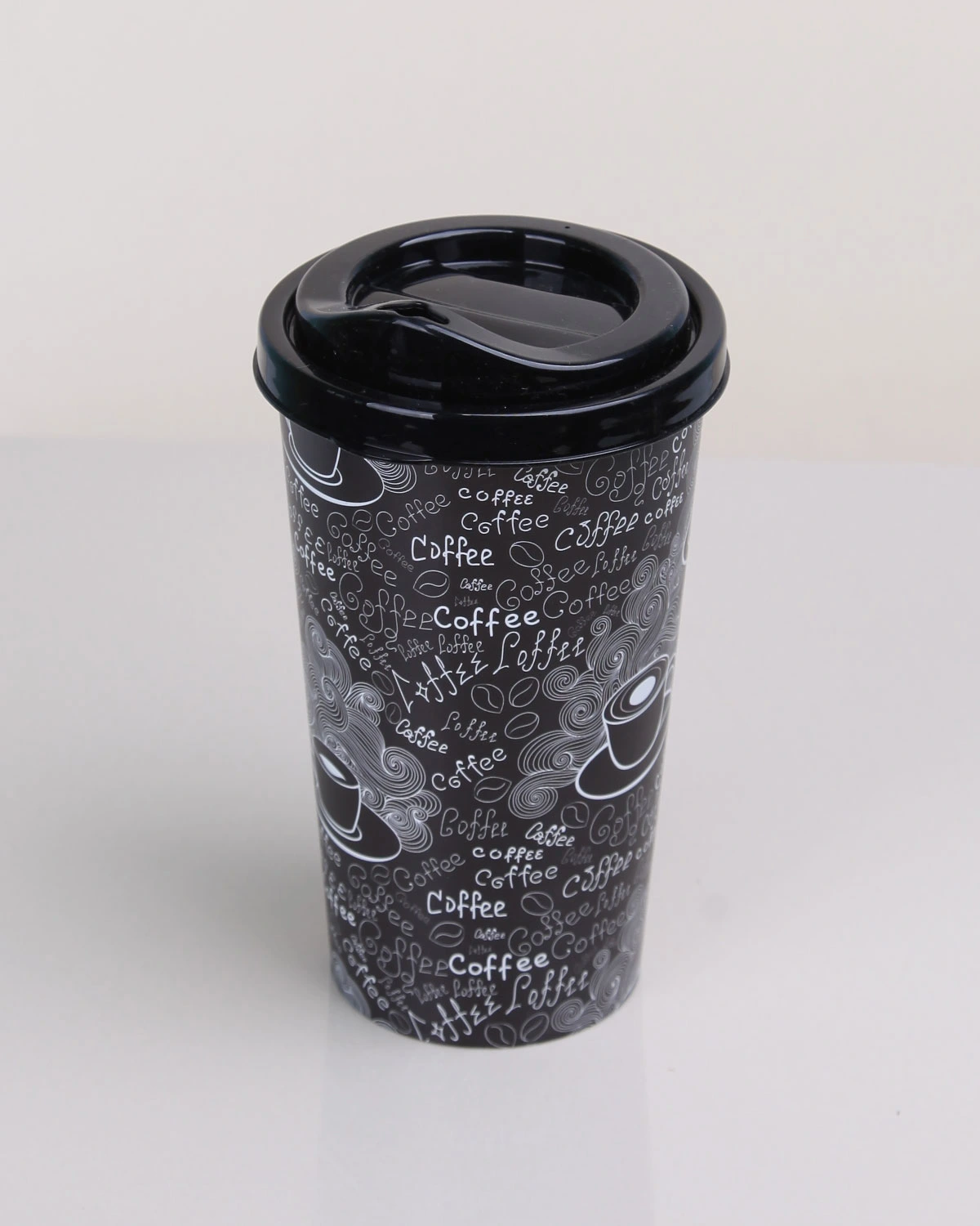 Kahve Bardağı - Kapaklı Desenli 650Ml