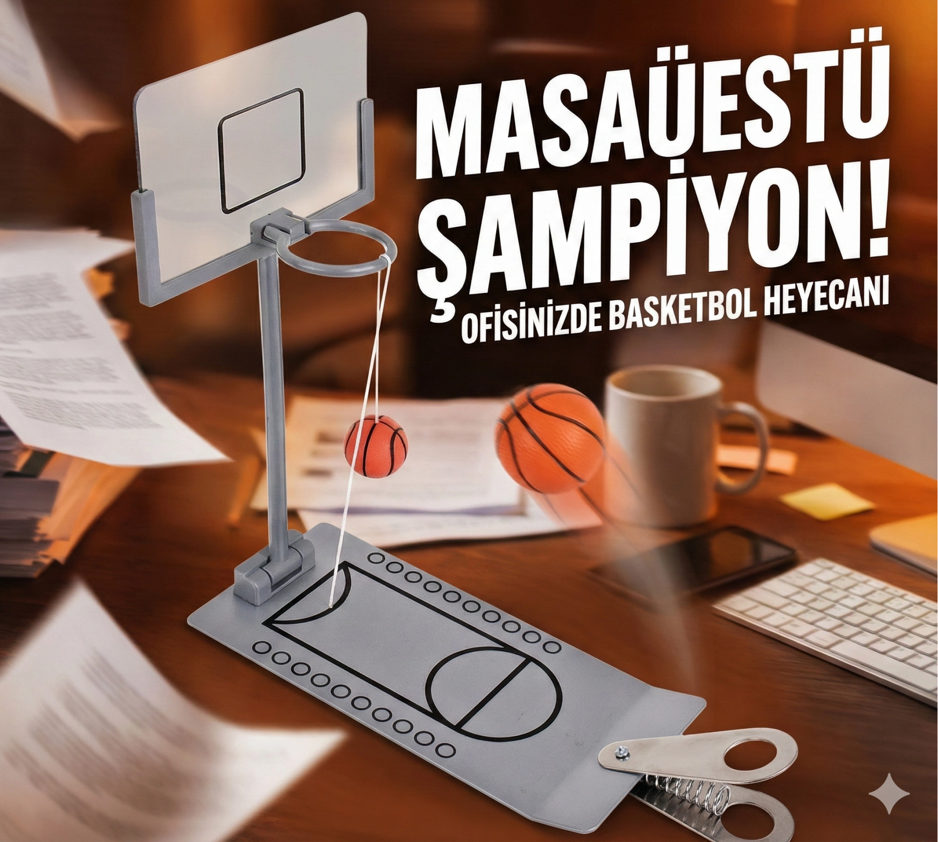 Masaüstü Metal Basketbol Oyunu