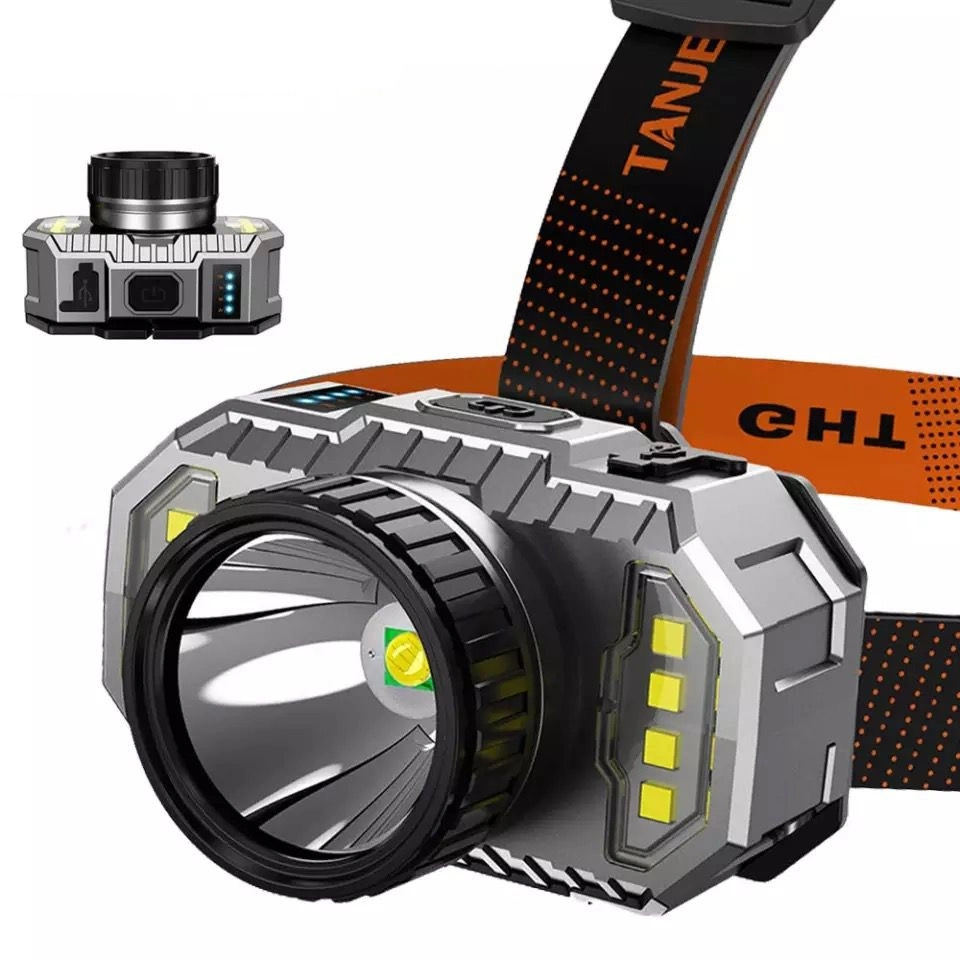 Peakstar Ps-010 800 Lümen Şarj Göstergeli Cob Led Usb Li Şarjlı Kafa Lambası