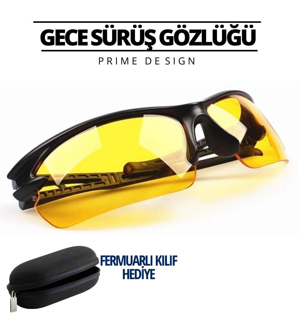 Prime Gece Sürüş Ve Sis Gözlüğü Özel Kutulu