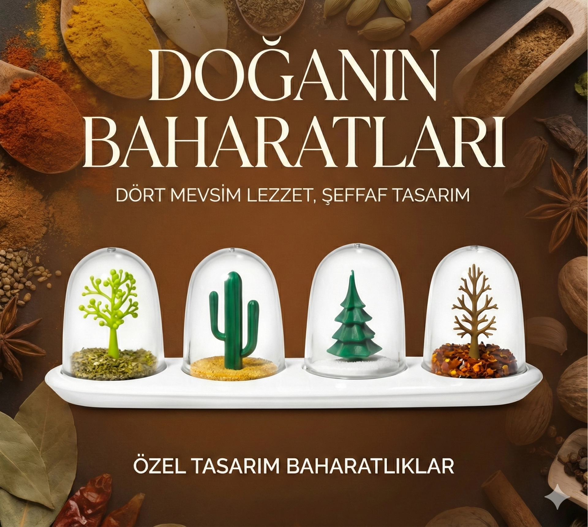 Seasoning Shakers Dört Mevsim Baharatlık