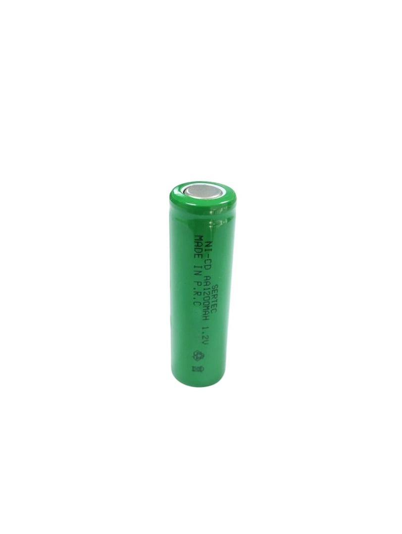 Sertec - 1.2V 1200 Mah - Aa - Ni-Cd Şarjlı Pil - (Başsız / Flat Head)