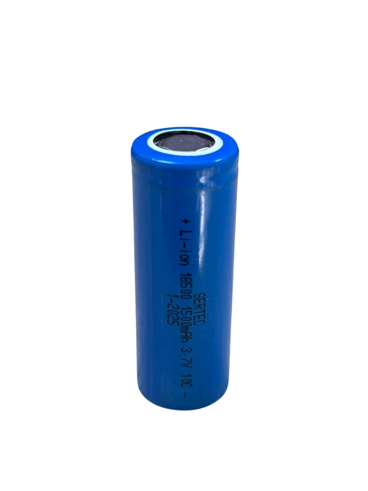 Sertec 3.7V Li-İon 18500 1500 Mah 10C Şarjlı Pil