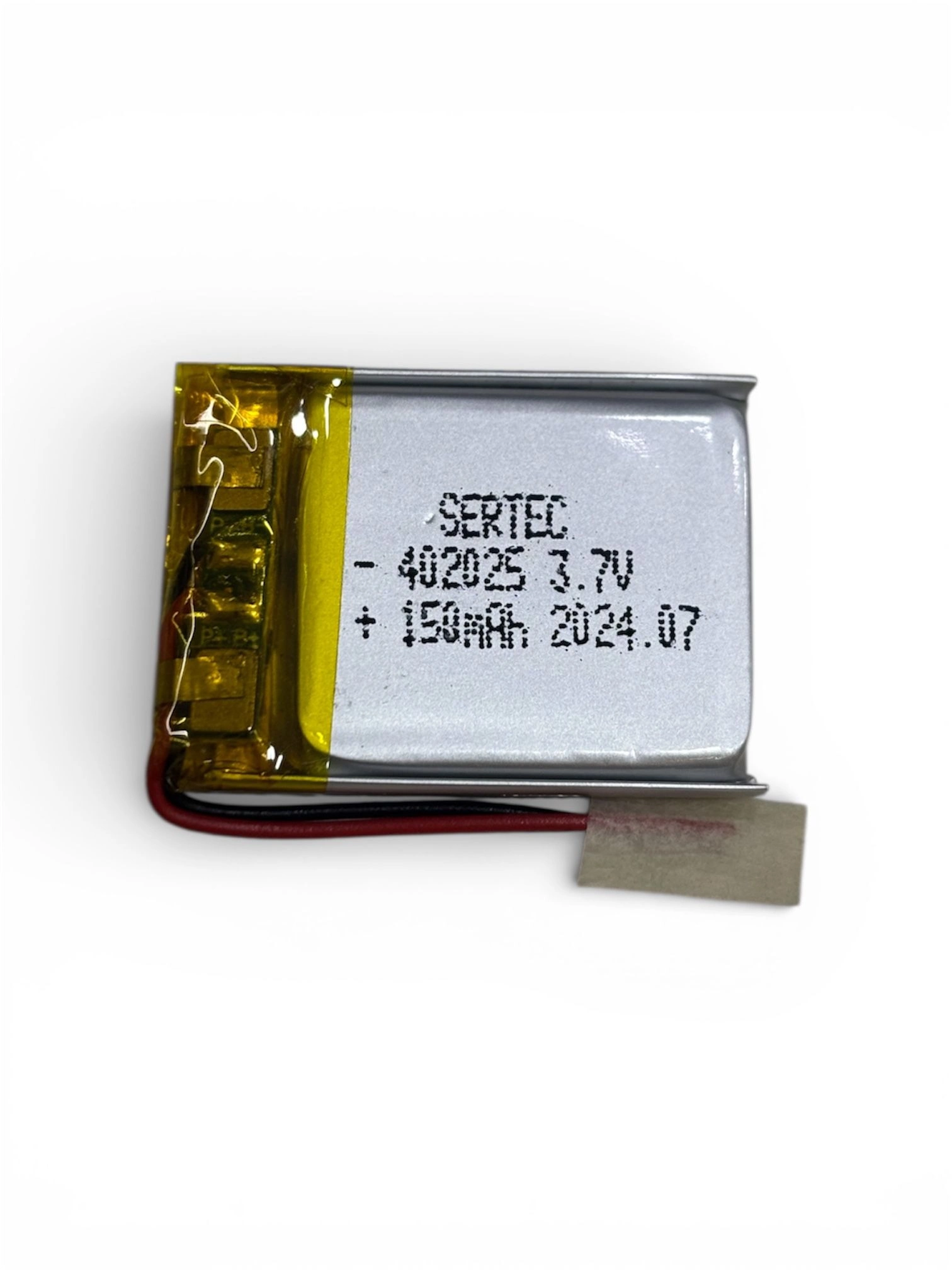 Sertec 402025 3.7V 150 Mah Li-Polymer Pil (Devreli/1.5A)