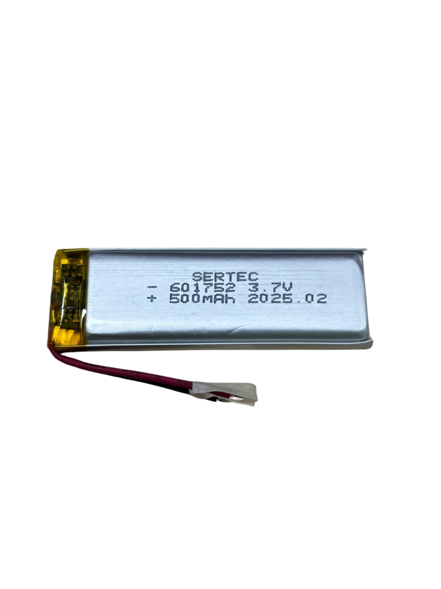Sertec 601752 3.7V 500 Mah Li-Polymer Pil (Devreli/1.5A)