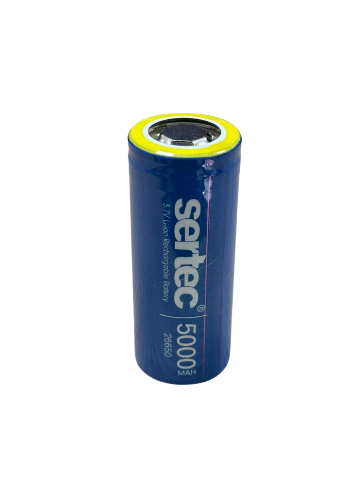 Sertec Icr26650 Li-Ion 3.7V 5000Mah 3C Şarjlı Pil