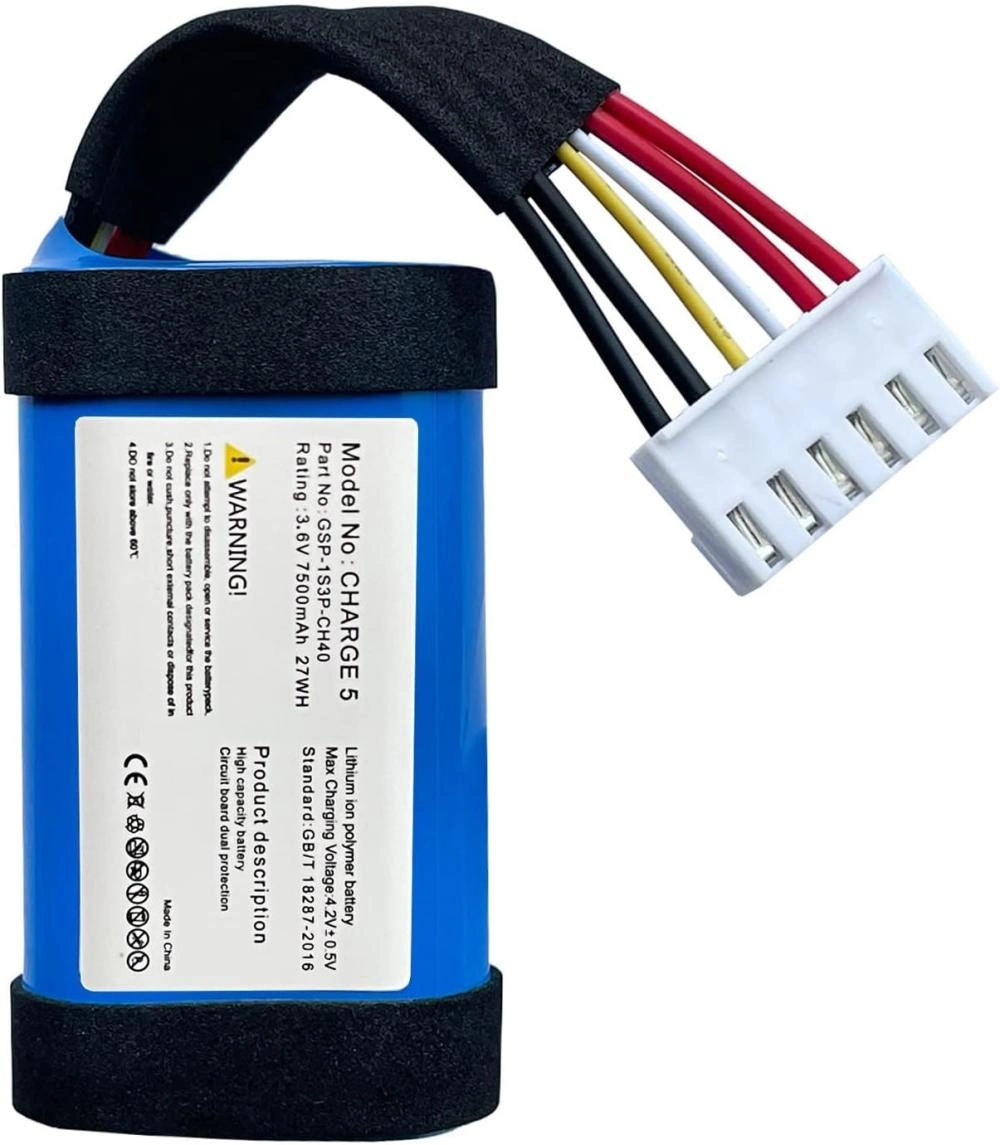 Sertec Jbl Charge 5 Uyumlu 3.7V 7800 Mah Soketli Batarya