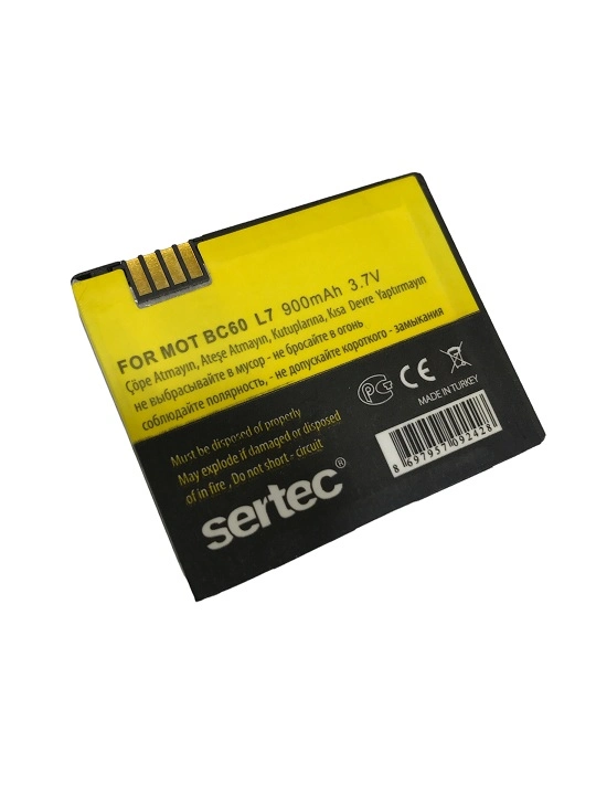 Sertec - Motorola Bc60  Uyumlu Batarya