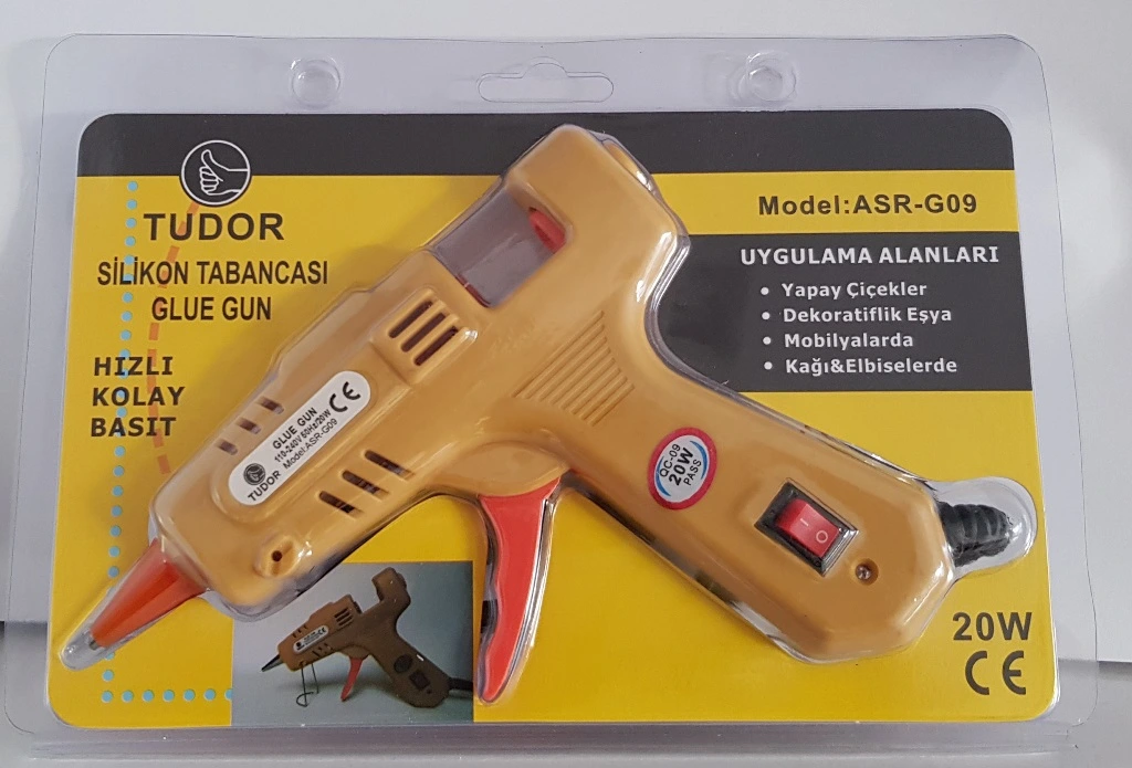 Sıcak Silikon Tabancası 20W Aç/Kapa Düğmeli Asr-G09