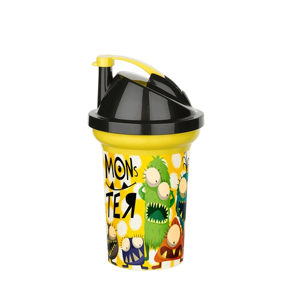 Tedy Pipetli Çocuk Içecek Bardağı Desenli Bardak 300Ml