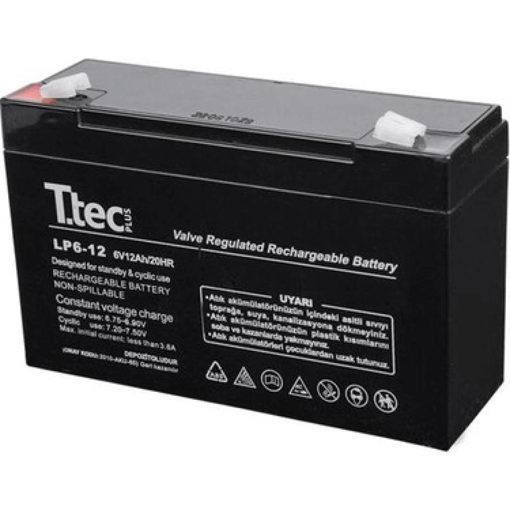 Ttec 6V 12 Ah Kuru Bakımsız Akü