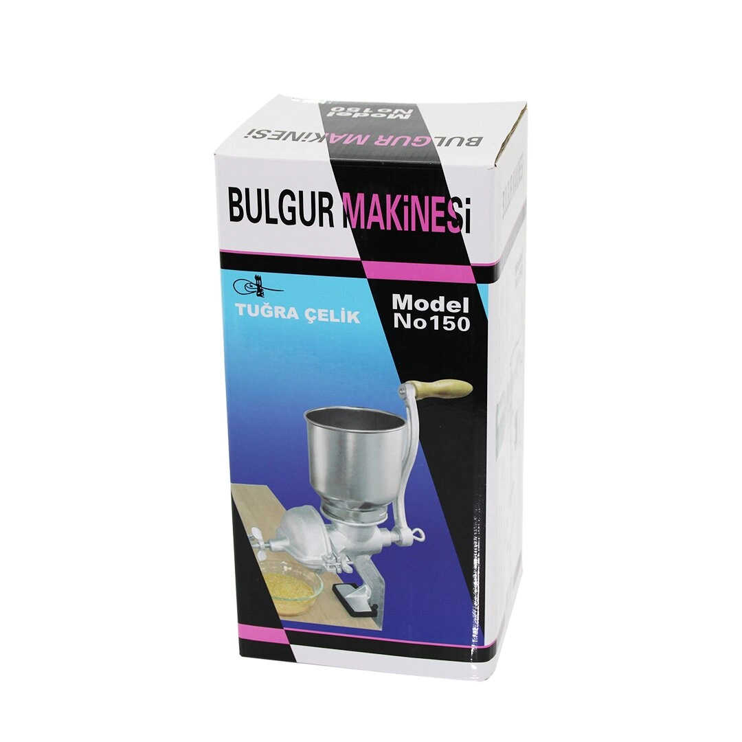 Tuğra Çelik Bulgur Tahıl Öğütme Makinesi Kollu Öğütücü Mengeneli