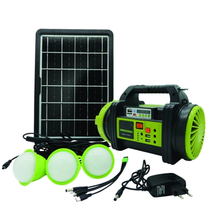 Wison Ws-5683 Şarjlı 30W Solar Şarjlı Ev Aydınlatma Seti Radyo Ve Fan Powebank