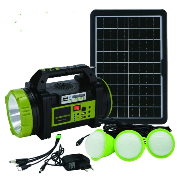Wison Ws-5683 Şarjlı 30W Solar Şarjlı Ev Aydınlatma Seti Radyo Ve Fan Powebank