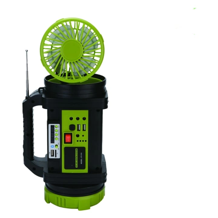 Wison Ws-5683 Şarjlı 30W Solar Şarjlı Ev Aydınlatma Seti Radyo Ve Fan Powebank