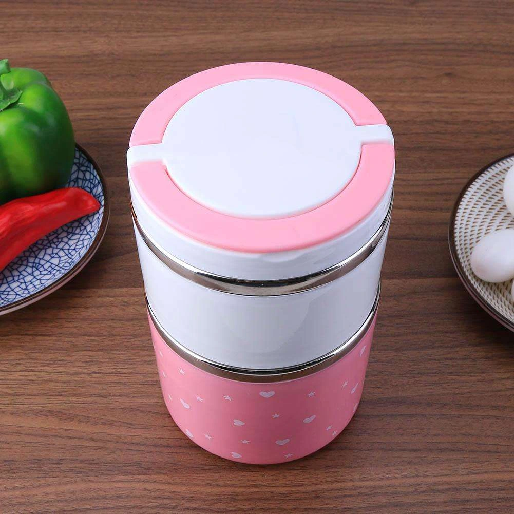 Yemek Termosu 2Li Tutacaklı Sefer Tası - Hiper 2 Katlı Yemek Termos