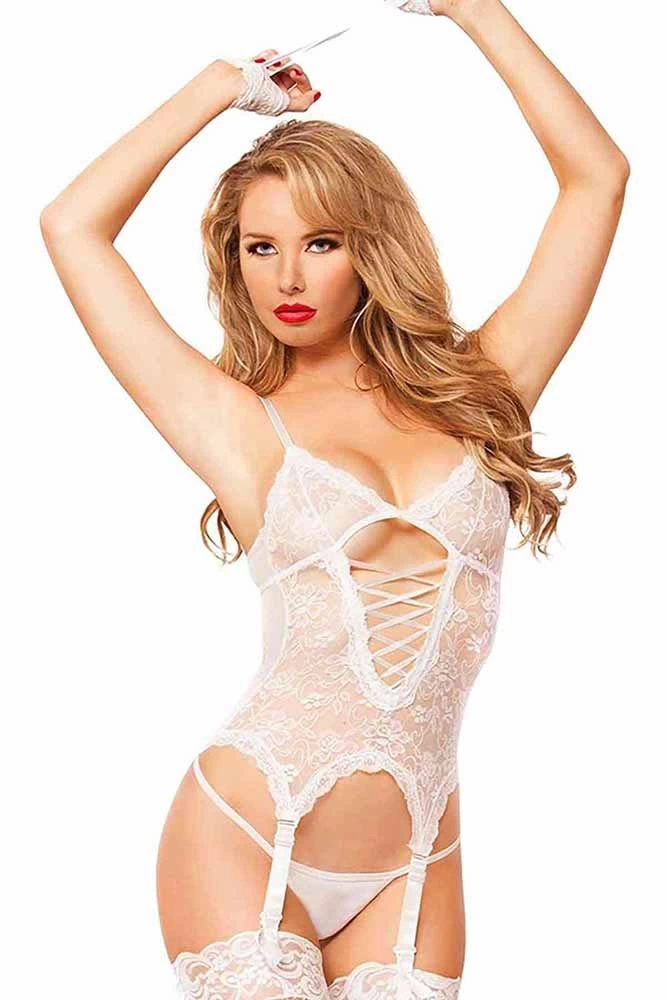 Leyna Beyaz Eller Kelepçeli̇ Jarti̇yer Takım Tm8139