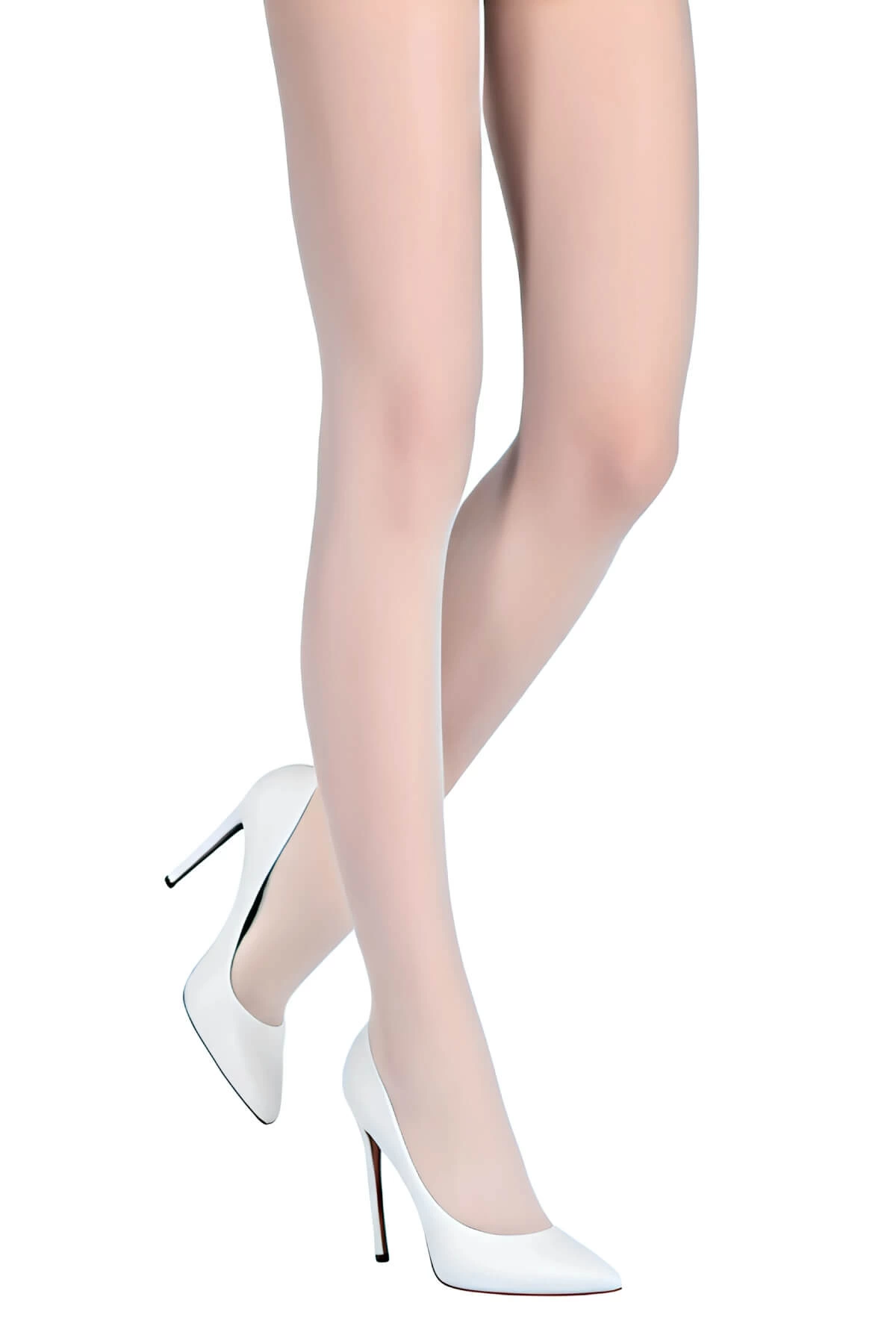Leyna Beyaz Külotlu Çorap 20 Den