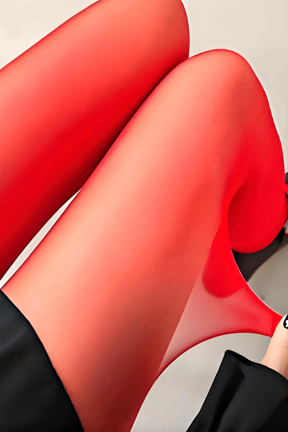 Leyna Kırmızı Külotlu Çorap 20 Den