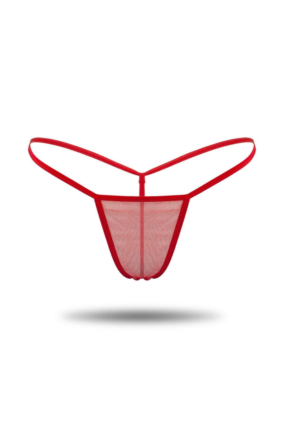 Leyna Kırmızı Tül Tanga Tm1115