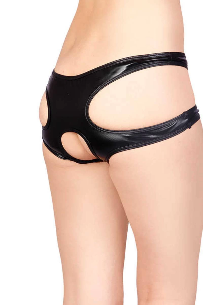 Leyna Si̇yah Özel Bölgesi̇ Açık Seksi̇ Külot Tm1172