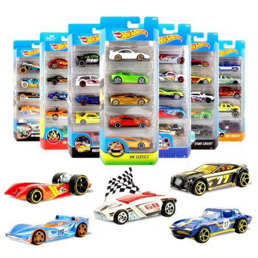 01806-Toplu - Hotwheels 5Lı Araba Setı