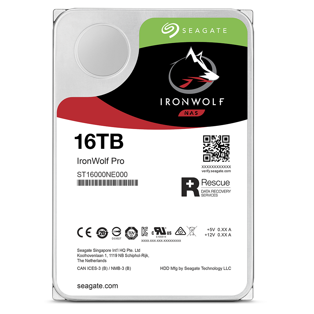 16Tb Seagate Ironwolf 7200 256M  Nas St16000Nt001
