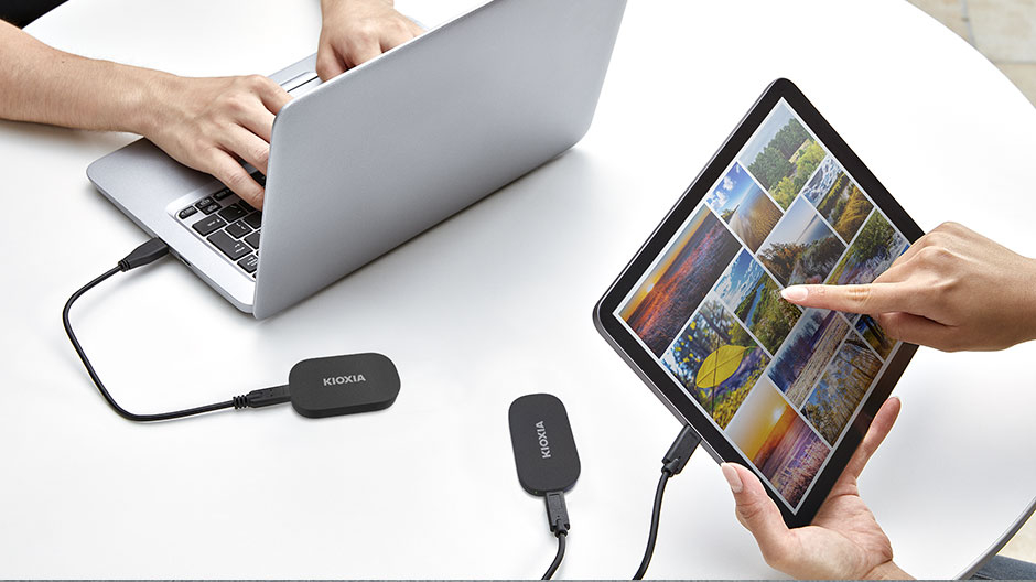 1Tb Kıoxıa Exceri̇a Plus G2 1050/1000Mb/S Usb 3.2 Gen2 Type-C Taşınabi̇li̇r Ssd Di̇sk Lxd20K001Tg8