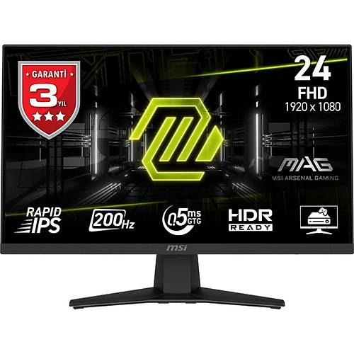 23.8 Msı Mag 244F Fhd Rapıd 0.5Ms 200Hz Ips Flat