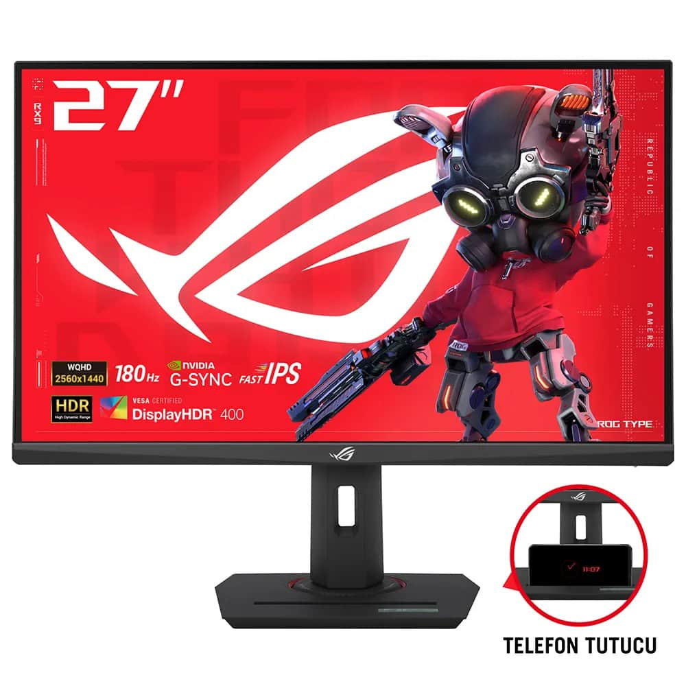27 Asus Rog Strıx Xg27Acs  180Hz 1Ms Qhd Adaptıve Fast Ips Monıtor