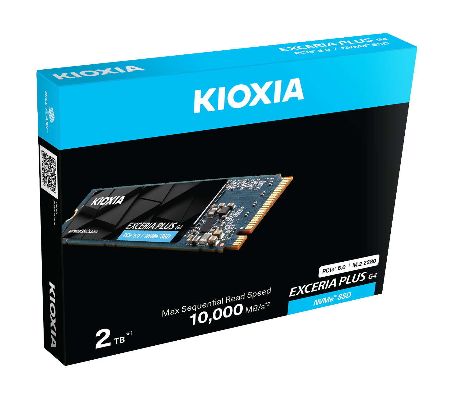 2Tb Kıoxıa Excerıa Plus G4 M.2 Nvme Gen5 10000/8200Mb/S Lvd10Z002Tg8