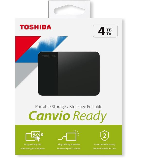 4Tb Canvıo Ready 2.5&Quot Usb3.2 Toshıba Hdtp340Ek3Ca
