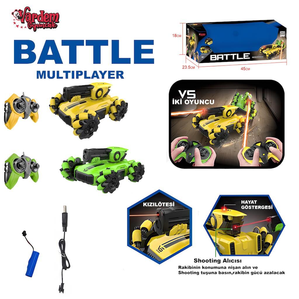 666-805 - U/K 2Lı Tank Araba Sarjlı 2.4G