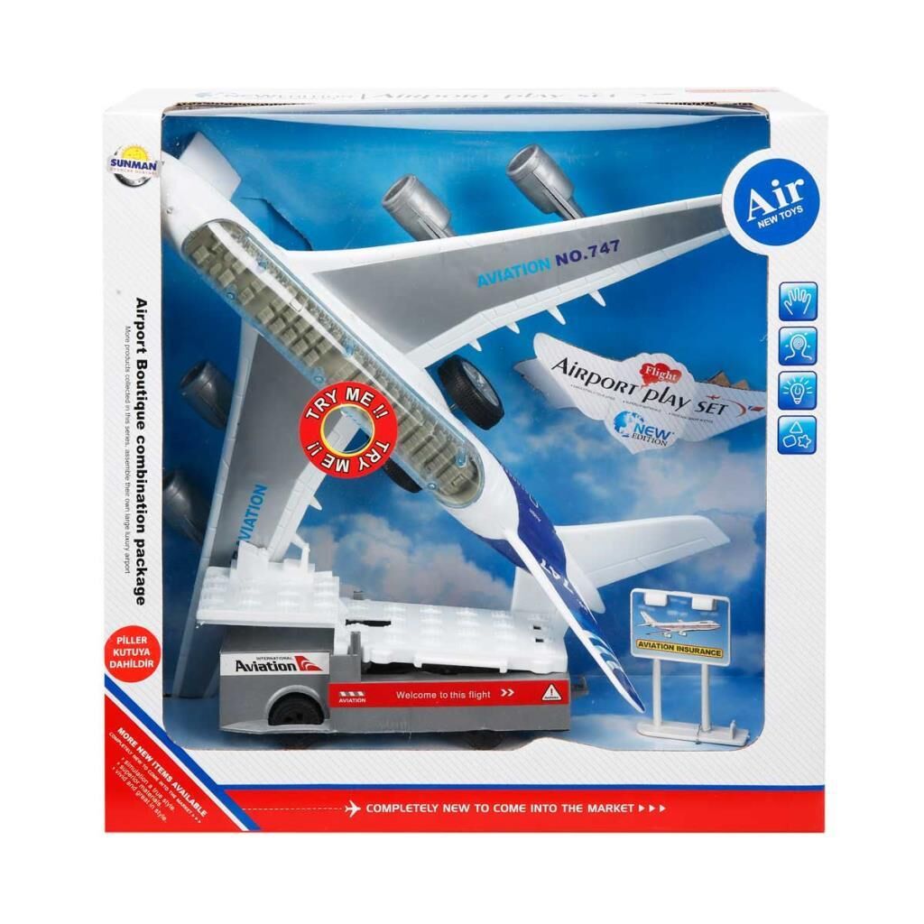 747-30 - Uçak Setı Araclı Isık/Ses Kutulu