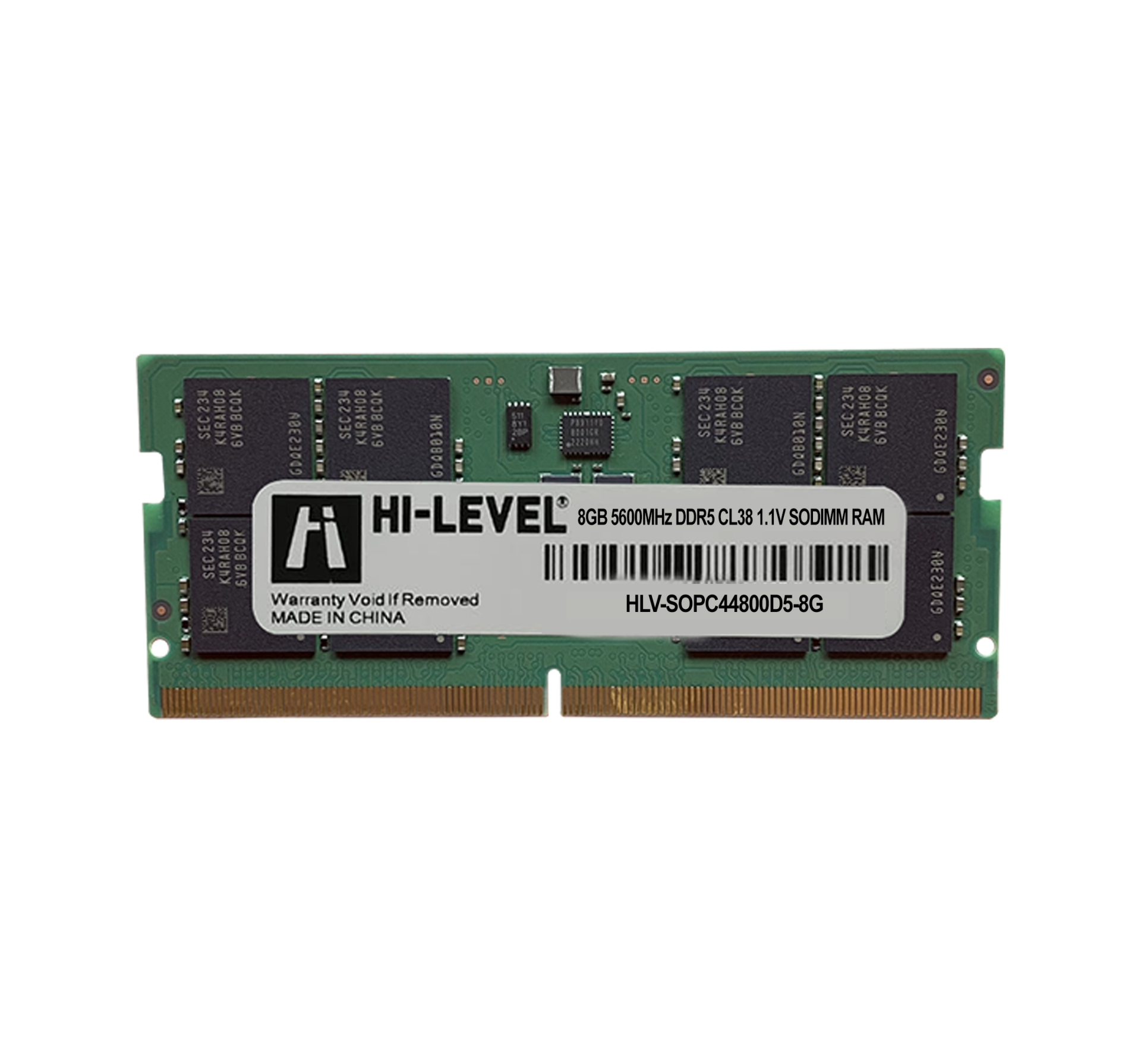 8Gb Ddr5 5600Mhz Sodımm 1.1V Hlv-Sopc44800D5-8G