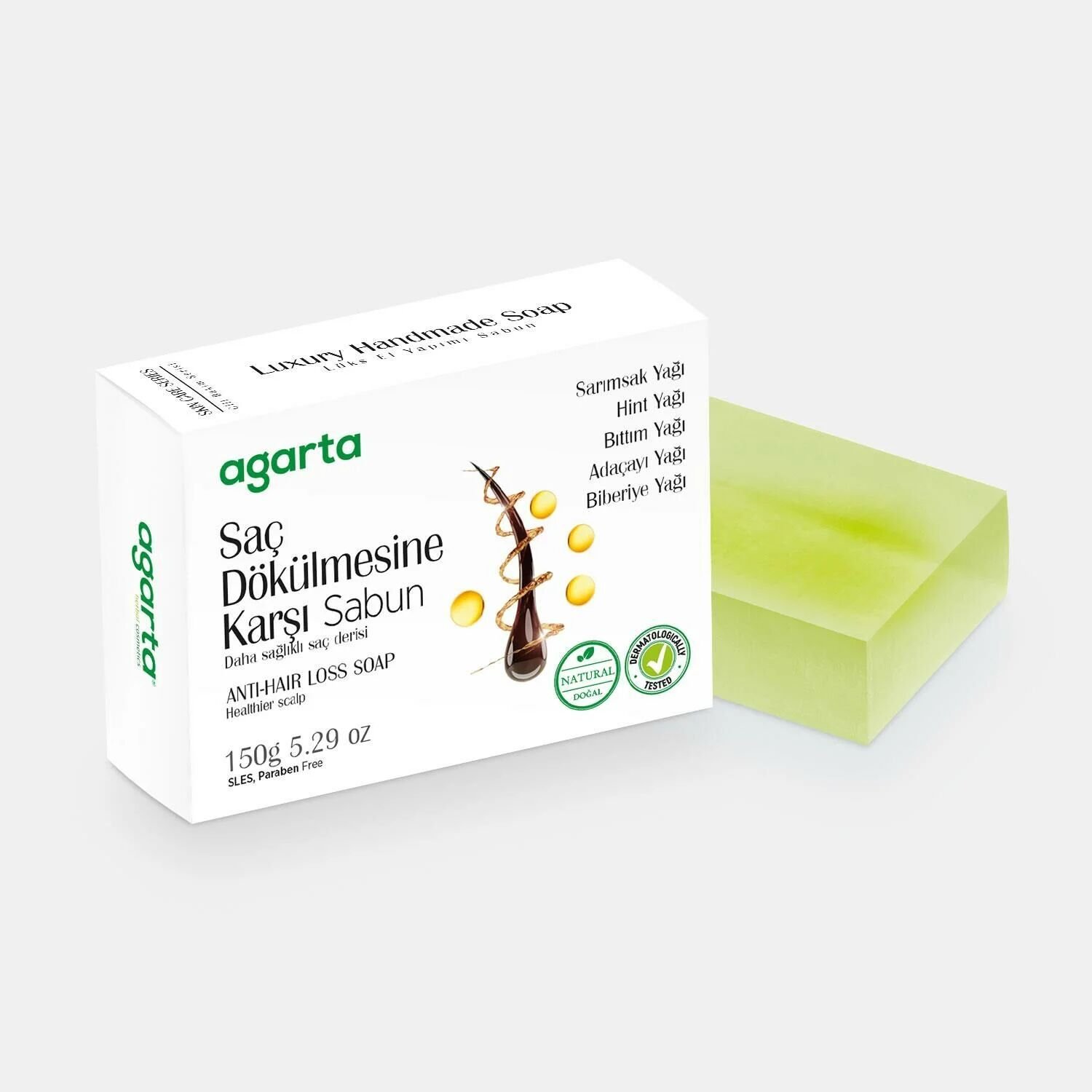 Agarta Ci̇lt Bakım Sabunu 150 Gr Saç Dökülmesi̇ne Karşı