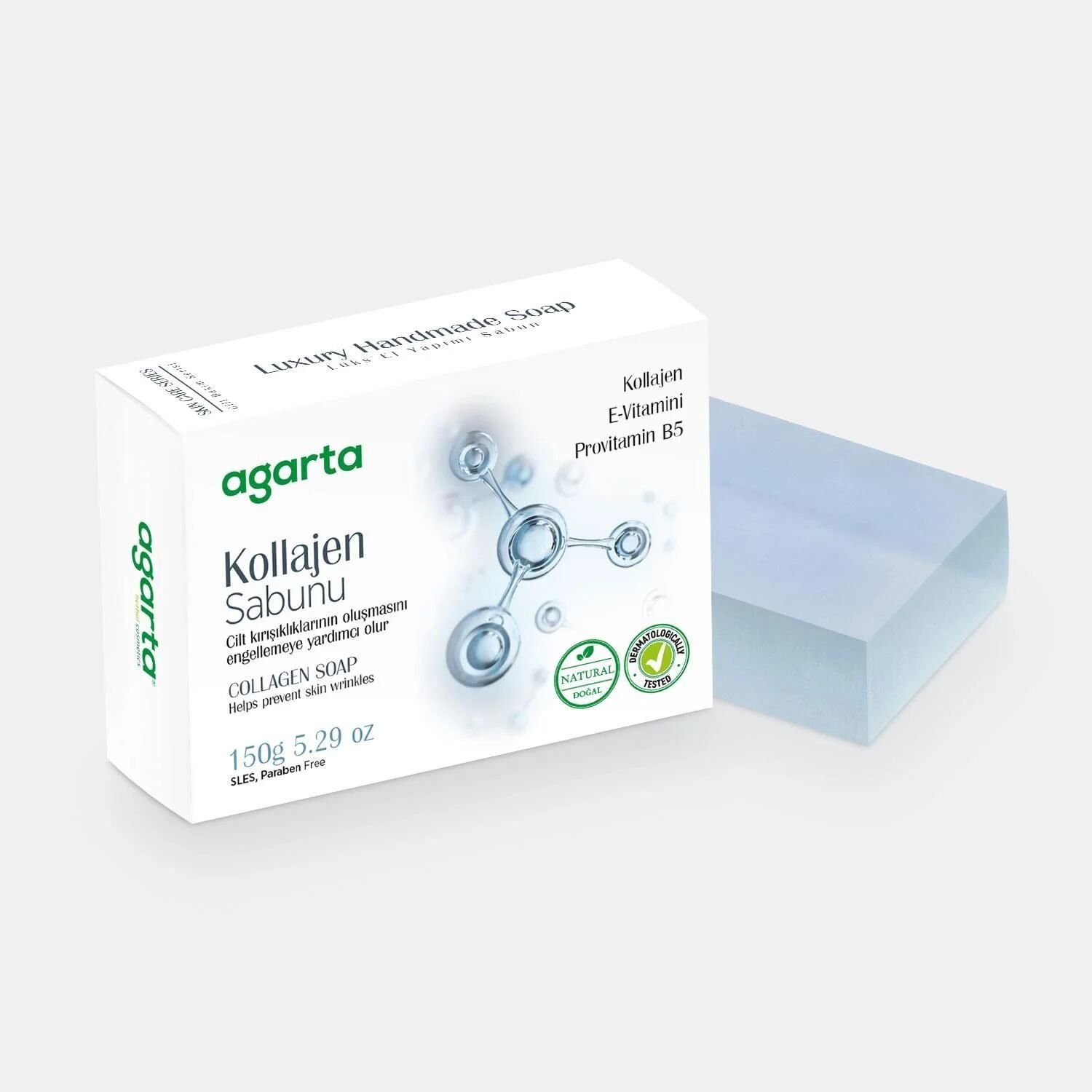 Agarta Doğal Ci̇lt Bakım Sabunu 150 Gr Kollajen