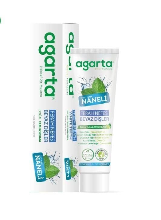 Agarta Doğal Di̇ş Macunu 100 Ml Nane Özlü