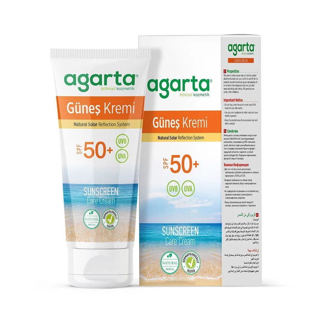 Agarta Doğal Güneş Kremi̇ Spf 50+ 100Ml