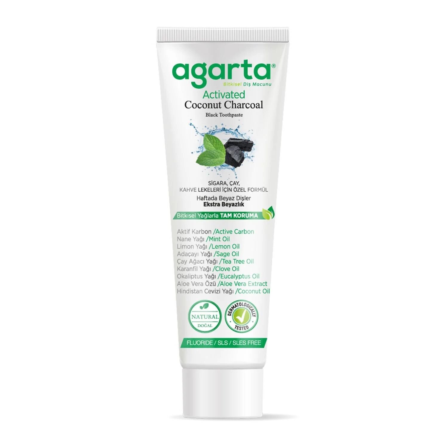 Agarta Hi̇ndi̇stan Cevi̇zi̇ Özlü Akti̇f Karbon Di̇ş Macunu 100Ml