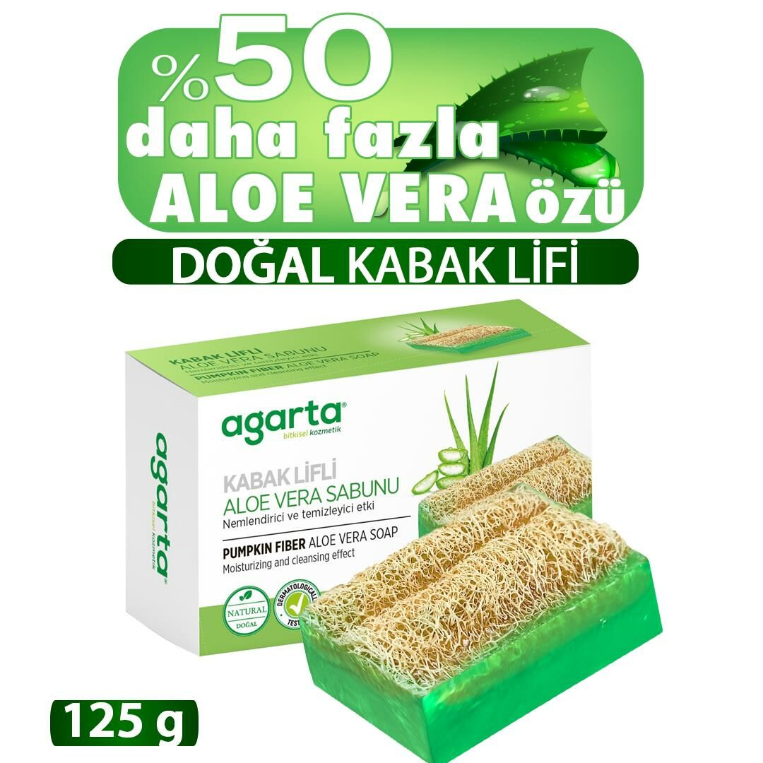 Agarta Kabak Li̇fli̇ Aloe Vera Sabunu 125 Gr