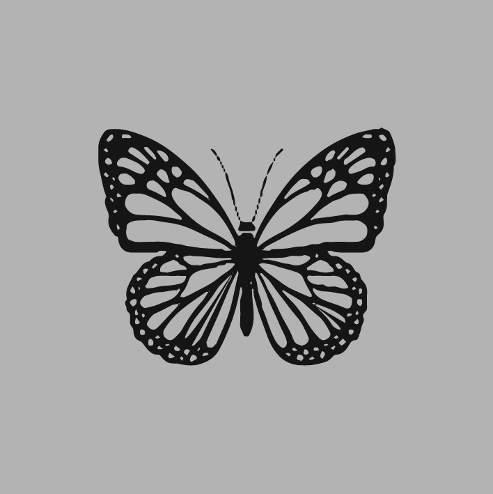 Ahşap İşleme Duvar Süsü- Kelebek - 15 Cm X 12 Cm